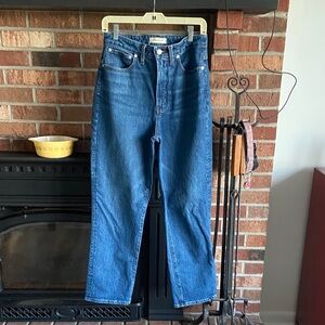 Madewell Straight-Leg Jeans in Classic Blue Denim